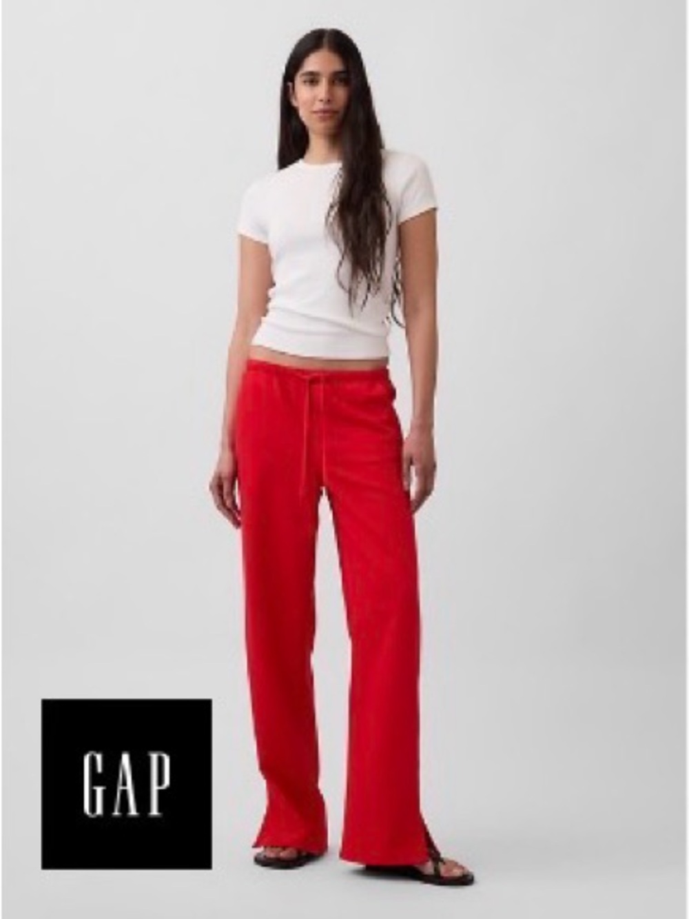 NWT Gap Red Drawstring Pants